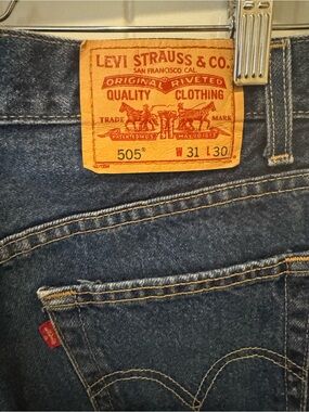 LEVI'S VINTAGE 505 ‘04’ Regular Fit Mens 31x30 MADE IN USA Y2K Jeans